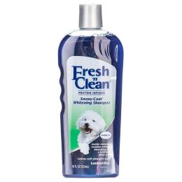 Fresh 'n Clean Snowy Coat Whitening Shampoo - Sweet Vanilla Scent - 18 oz