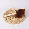 Natural coconut palm pot; wood handle; oil free kitchen; wood brush pot; magic tool; long handle brush pot