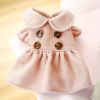 AW Princess Puff Sleeves Pet Dog Clothes Cat Plain Xiangfeng Peter Pan Collar Skirt