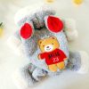 Puppy Clothes Pet Clothing Cat Cotton Clothes Bichon Four Feet In Autumn And Winter Thick Warm Fleece