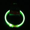 PET LED LIGHT-UP Glow-in-the-dark USB RECHARGEABLE COLLAR Dog Night Safety Flash