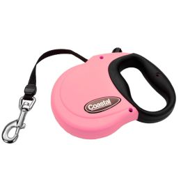 Coastal Retractable Dog Leash Pink 16 ft Large