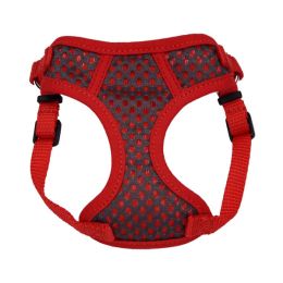 Comfort Soft Sport Wrap Adjustable Dog Harness Grey; Red Extra-Small 5-8 in x 16-19 in