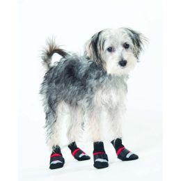 Fashion Pet Extreme All Weather Boots Red; Black Large