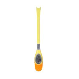 Creative duckling; diving duck; toilet brush; silicone brush; hole free toilet; wall hanging cleaning; 2 brushes (colour: Monochrome without base)