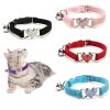 Pet Collar Adjustable Soft Collar With Bell For Dogs Kitten Cats