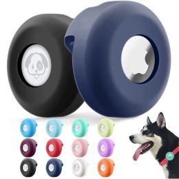 2pcs Silicone Airtag Case For Apple Cat Dog Collar Clip Cover Pet Anti-loss Locator Tracker Protective Sleeve Airtags Accessories (Color: Fluorescent Blue)