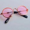 Pet Sunglasses Dog Cat Vintage Round Reflection Glasses for Photos Props Fashion Accessories