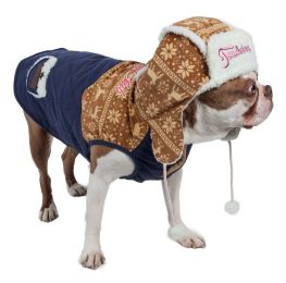 Touchdog Snowadayz Pom Pom Pet Hooded Sweater (size: Medium - (JKTD8YBLMD))