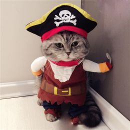 Party Clothes Funny Pet Costumes Halloween Costume Suit (Color: Pirates)