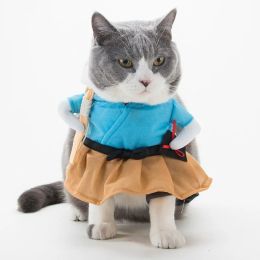 Party Clothes Funny Pet Costumes Halloween Costume Suit (Color: Taro)