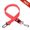 Adjustable Pet Cat Dog Car Seat Belt Pet Seat Vehicle Dog Harness Lead Clip Safety Lever Traction Dog Collars Dogs Accessoires; Dog seat belt