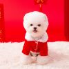 Pet Tang Suit; Happy New Year dog Costume; Small and Medium Dog Jacket; tractable warm Dog coat; Pet Clothing