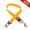 Adjustable Pet Cat Dog Car Seat Belt Pet Seat Vehicle Dog Harness Lead Clip Safety Lever Traction Dog Collars Dogs Accessoires; Dog seat belt