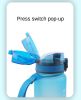 32OZ Space Cup 1000ml Plastic Water Bottle Cycling Sports Water Cup Wholesale Convenient Walking Drinking Bottle LOGO