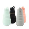 Foldable silica gel water cup Sports water bottle High temperature resistant food grade large capacity retractable silica gel water bottle